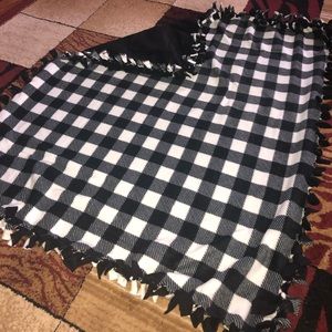 Handmade fleece throw blanket